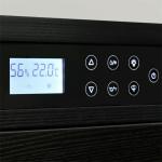 Touch Digital Control Black Wood Frame Cigar Cooler Humidor With Door Lock