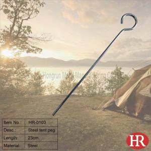 Wholesale 23cm steel roundwire tent stakes from china suppliers