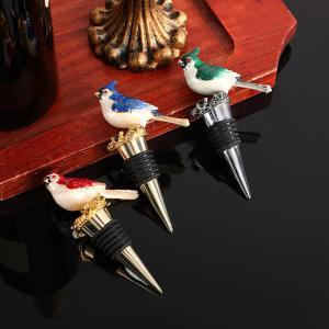 Wholesale Enamel Color Red Wine Stopper Zinc Alloy Bottle Stopper from china suppliers