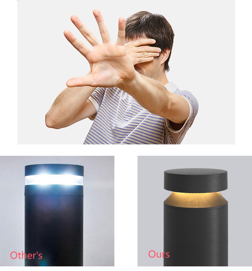 glare light free bollard lights