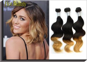 Wholesale Body Wave Peruvian 5A Human Hair Extension For Lady 3 Tone Body Weaving from china suppliers