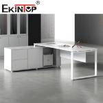 Modern Wood Top Executive Office Furniture Extendable Computer Office Desk
