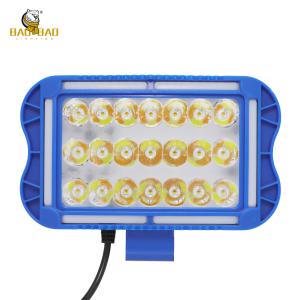 Wholesale 21 LED White Yellow Flash Aluminum Blue Casing Motorcycle Headlight from china suppliers