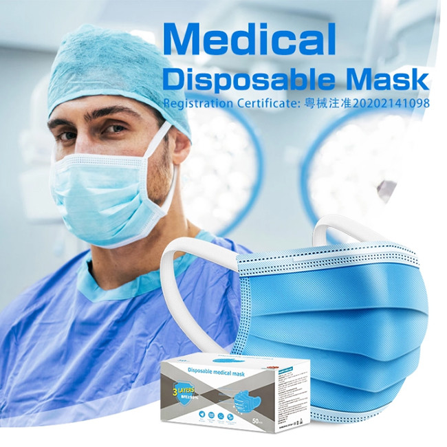 3 Ply Nonwoven 95% Disposable Hospital Face Mask