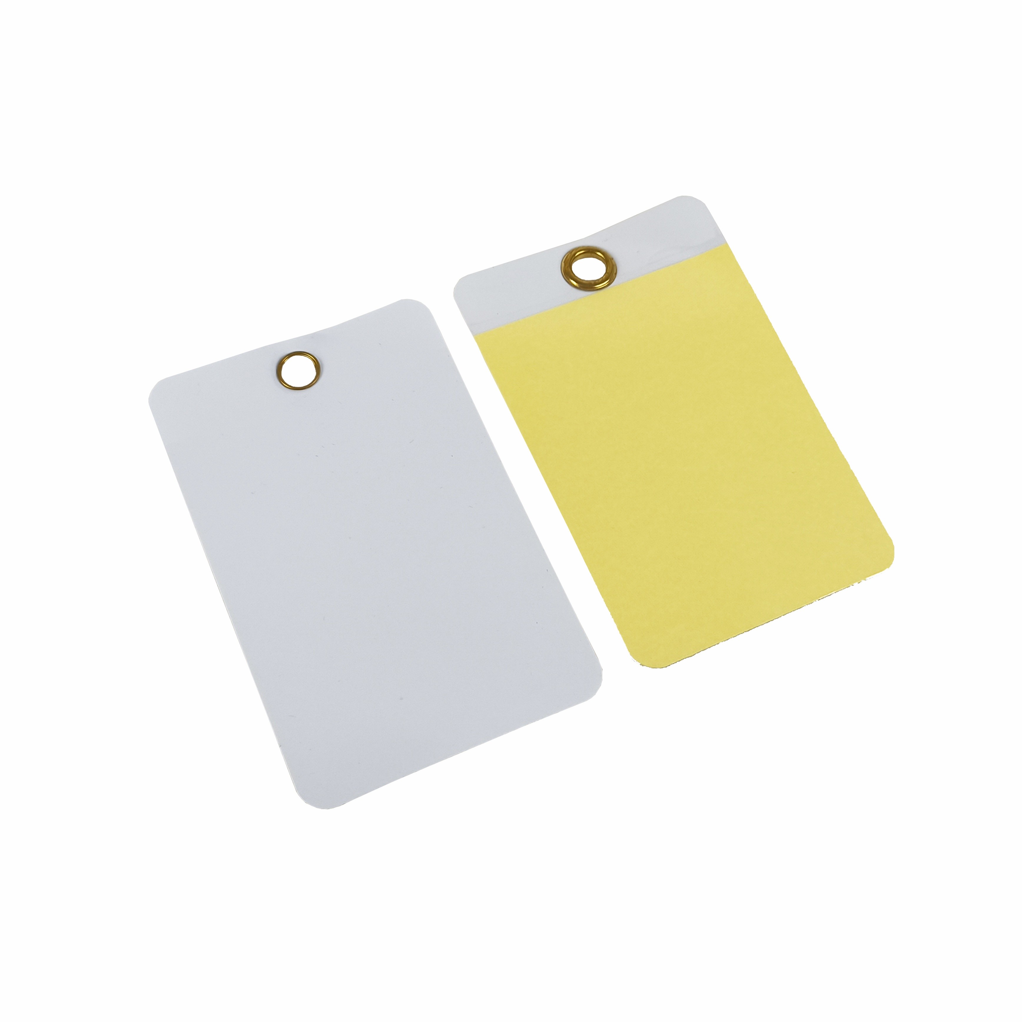 Customize Film Plastic Safety Tag Can Write Waterproof Vinyl Hang Tags