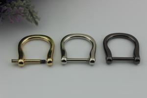 Wholesale Nickel Plated Metal D Ring Buckle Bag Fittings,18MM Zinc Alloy D-ring For Handbag from china suppliers