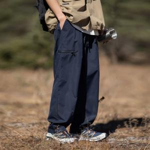 Wholesale Custom Men Pants Vintage Men′s Casual Flared Drawstring Pants from china suppliers