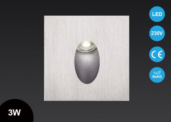 IP40 3W Wall Mounted Recessed Step Stair Lights Led Indoor , Led Light Indoor