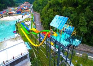 Wholesale Customized 18m High Speed Water Slide For Theme Park from china suppliers
