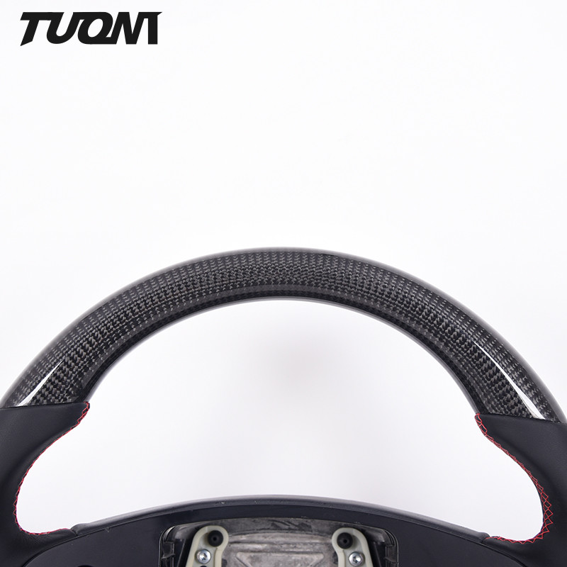 OEM Auto Part Suede Tesla Carbon Fiber Steering Wheel Customized Color