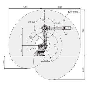 Wholesale RS020N 20KG 1725mm KAWASAKI Robot Arm High Speed 6 Axis from china suppliers