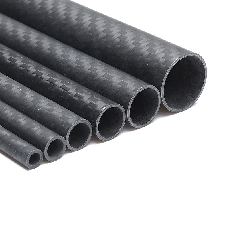 5000mm Length Carbon Fiber Tube 3K Rolled Wrapping For Construction