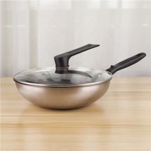 Wholesale Non Stick 32cm Stovetop Frying Pan Honeycomb Stainless Steel from china suppliers