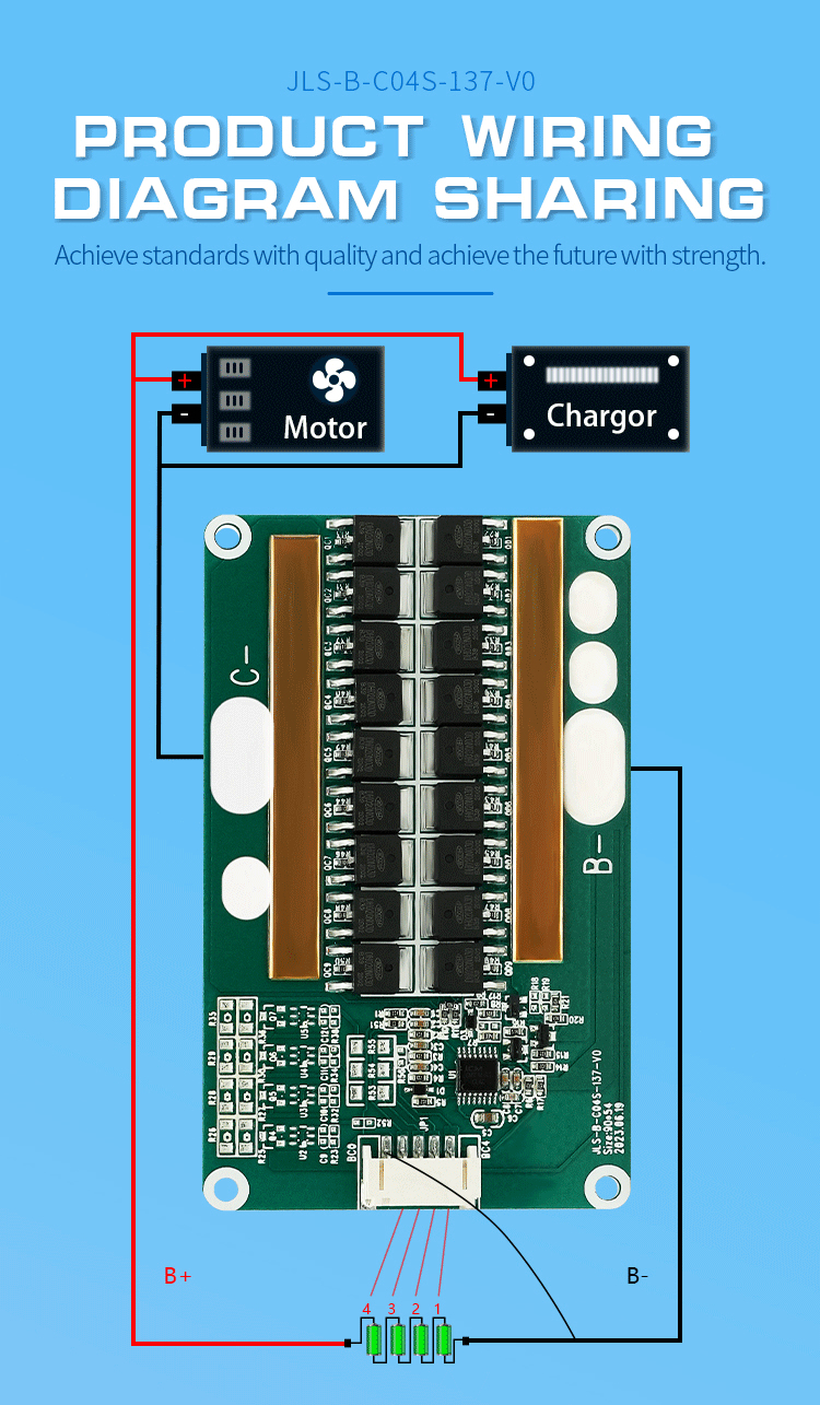Lfp Bms For Ev Electric Scooter & E-Bike 4S 12V 10A-15A Lifepo4 Bms For Solar Storage
