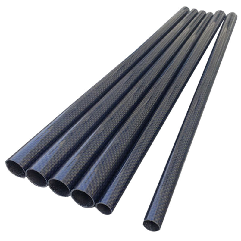 Epoxy Resin Telescoping Poles Carbon Fiber Tube Glossy Surface