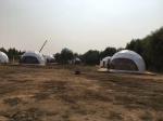 6m Outdoor Small Geodesic Dome Shelter For Resorts Flame Retardant DIN4102 B1 M2