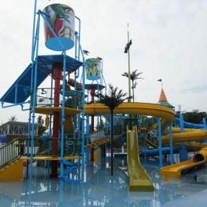 Wholesale Outdoor Water Games Playground Water Park , Big Water House For 100 Riders OEM from china suppliers