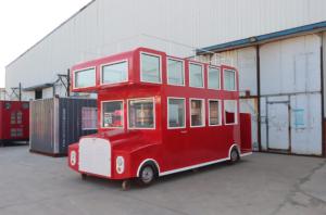 Wholesale Locking Mechanism Yes Two-story Mobile Dining Cart for Street Food Events from china suppliers