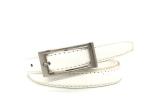 Alloy Buckle White 18mm Women's Fashion Leather Belts