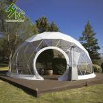 Round PVC Door Small Geodesic Dome Tent For Event 48m Diameter
