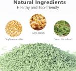Non Stick Green Tea Cat Litter OEM ODM Degradable Tofu Based Cat Litter