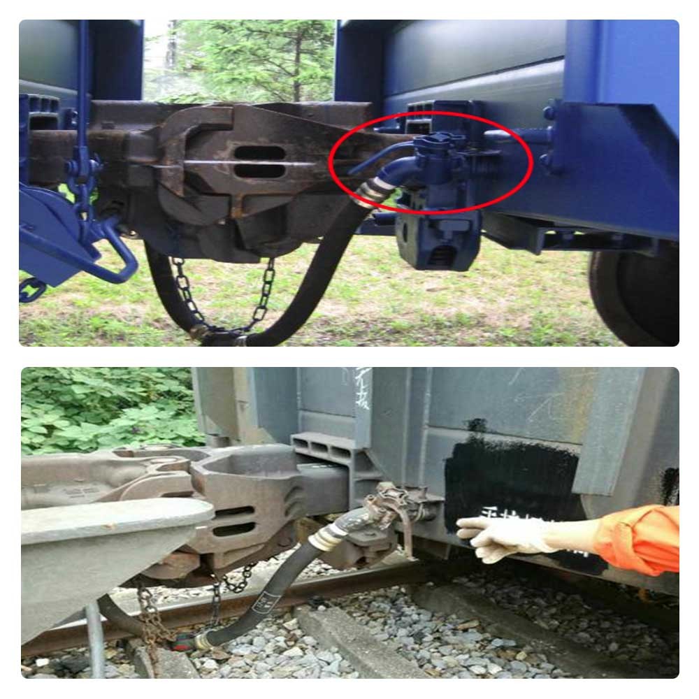 Passenger Car Coach Cut Off Cock Interface Dimensions G1 1/4 Cast Iron Material