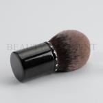 ISO14001 Alminum Handle Kabuki Cosmetic Brush Dome Shaped Makeup Brush