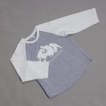 Baseball Custom Tee Shirts 190gsm 100% Cotton Toddler Raglan Sleeve 16T