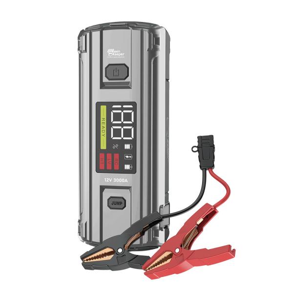 Input PD 65W Green Keeper UltraSafe High Discharge 3000A Battery Jump Starter