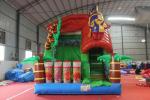 Forest Animal Theme Large Inflatable Slide Inflatable Lizard Slide Wss-257