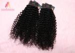 No Shedding Virgin Indian Hair / 10''-30'' Kinky Curly Hair Weave