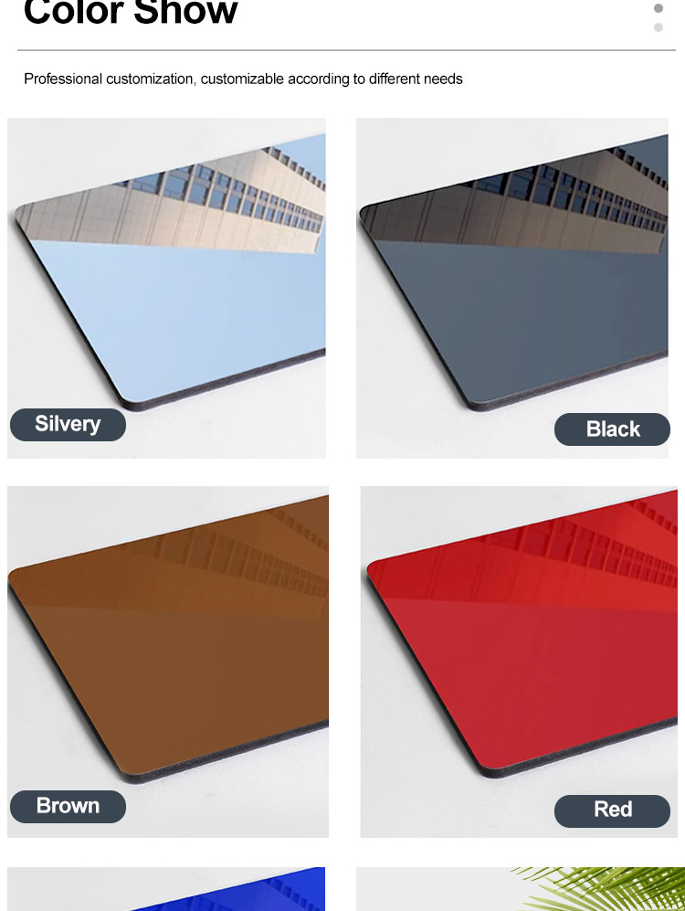 Environment Friendly Interior Bamboo Charcoal Mirror Wall Panels PVC Mirror Wood Veneer