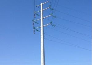 Wholesale 90FT Electrical Power Pole 12 Sides Shape Galvanised Low Voltage Steel Tubular Pole from china suppliers