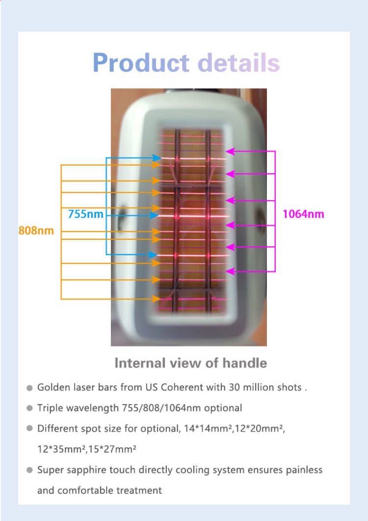 4 In 1 Multifunctional Beauty Machine Triple Wavelength Laser Hair Tattoo Removal Machine