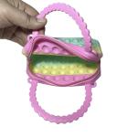 Silicone Children Cartoon Mini Kids Bubble Toy Crossbody Pop It Purse for Girls