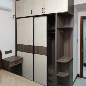 Wholesale Factory MDF Wooden Sliding Door Wardrobe Cabinet Adjustable OEM from china suppliers