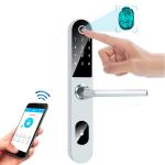 Aluminium Alloy BLE Fingerprint Smart Door Lock Keyless 300mm