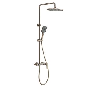 Wholesale Bathroom Rainfall Shower Head System Wall Mount With Handheld Spray from china suppliers