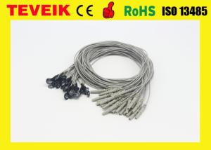Wholesale 1 Meter EEG Medical Cable Waterproof With Silver Chloride Plated , DIN 1.5 Socket from china suppliers