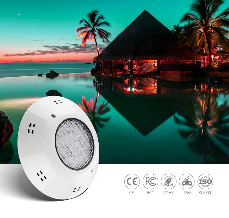 12W ABS IP68 Structure Waterproof Lamp For Swimming Pool LED Surface Mounted Pool Light