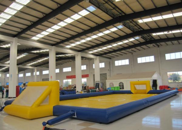 Amusment Park Inflatable Soccer Playground bright colour giant Inflatable