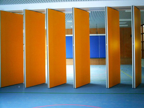 Aluminium Frame Restaurant Movable Partition Walls , Multi Color Soundproof