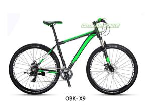 Wholesale Black Green Alu Alloy Frame Mountain Bike , Aluminium Mountain Bicycle OBK-X9 from china suppliers