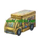 custom printing Gift tin car box tin bus with 4 wheels for chocolate packaging