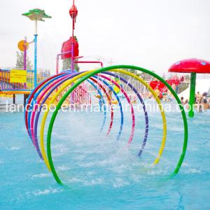Wholesale Water Park Indoor Splash Pad Equipment Fiberglass Colorful Rainbow Ring from china suppliers