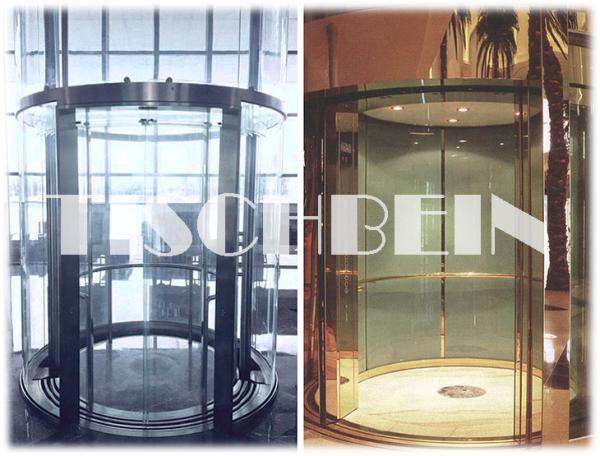 2000kg 2500kg Panoramic Glass Elevator Sightseeing Observation Lift Round Glass