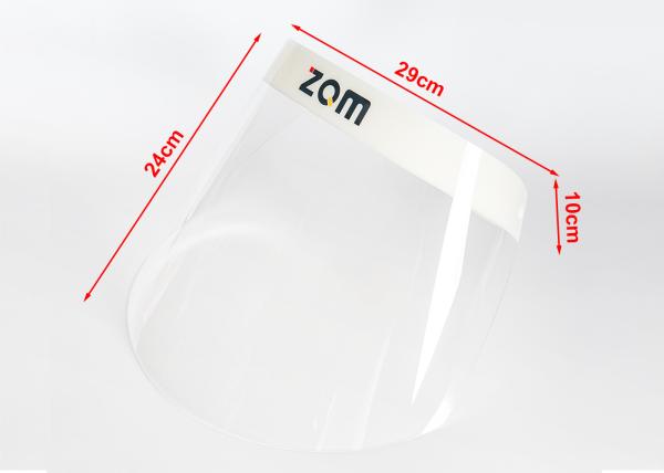 Plastic Material Face Shield Anti Saliva Anti Fog Protective Face Shield Custom