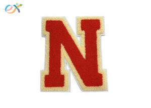 Wholesale Iron On Garment Logo Letter Embroidered Badge , Chenille Embroidery Patches from china suppliers
