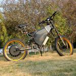 8000W Powerful Electric Bicycle , Fully Suspended Mountain Bike With 750C Color