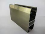 Square Champagne Extrusion Aluminium Door Profiles With Strong Stability